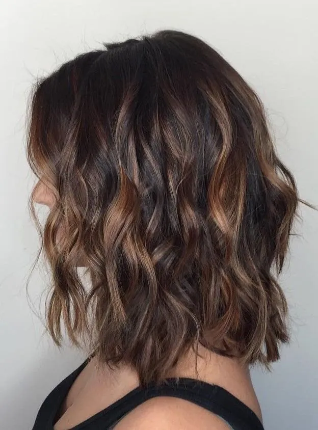 Long bob com ondas